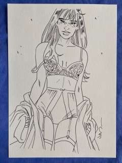 Jim | Jim - Dessin original - Une Nuit à Rome - Marie - (2017) | Catawiki