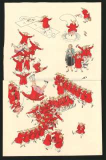 François Boucq - Illustration originale en deux parties figurant les 12 étapes des pages de transition