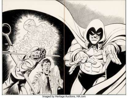Aparo, Jim - Jim Aparo Wrath of The Spectre #1 Wraparound Cover Original Art (DC, 1988). ...