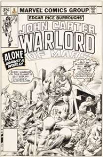 Kane, Gil - Gil Kane and Rudy Nebres John Carter Warlord of Mars #6 Cover Original Art (Marvel, 1977)....