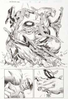 Romita Jr., John - John Romita Jr. and Scott Hanna Peter Parker: Spider-Man #14 Story Page 6 Original Art (Marvel, 2000).... (Total: 3 Original Art)