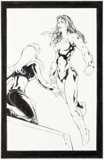 McKone, Mike - Mike McKone and Marlo Alquiza Teen Titans Splash Page 22 Original Art (DC, 2003)....