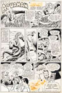 Novick, Irv - Irv Novick and Tex Blaisdell - Hostess Twinkies Aquaman 1-Page Ad Original Art (DC, 1976)....