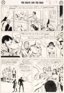 Sekowsky, Mike | Mike Sekowsky and Bernard Sachs Brave and the Bold #30 Justice League of America Story Page 24 Original Art (DC, 1... | Heritage