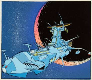 Harlock, The Space Pirate, The Space Battle #1 The Arcadia Hand-Colored Story Page 38 Original Art (Dargaud, 1980).... | Heritage