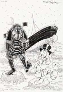 Rosa, Don - Don Rosa The Life and Times of Scrooge McDuck - Uncle Scrooge #295 Cover Original Art (Gladstone, 1995)....