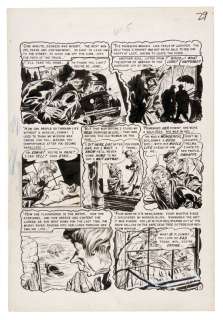 GRAHAM INGELS EC COMIC  â€œVAULT OF HORRORâ€ ORIGINAL ART PAGE. | Hake’s