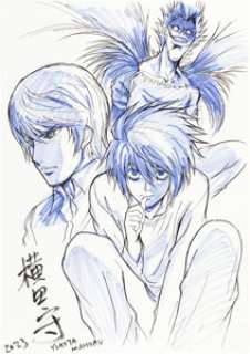 Mamoru Yokota Death Note Raw Illustration Original Art (2023)....
