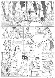 Lot 52 - L‘ADOPTION, Arno Monin, cycle 2 volume 2, 2023, planche n°36, crayon…