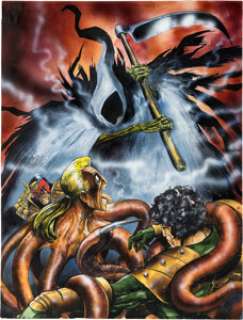 Carlos Ezquerra - 2000AD Prog #799 Judge Dredd, Final Judgement Cover Original Art (Fleetway Editions Ltd, 1992).