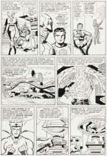 Jack Kirby And George Roussos (As Geo. Bell) | Fantastic Four #27 Story Page 3 Original Art (Marvel, 1964). | Heritage