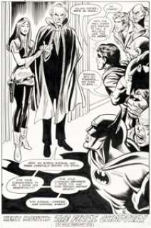 Irv Novick and Frank McLaughlin - Batman #334 Splash Page 21 Original Art (DC, 1981).