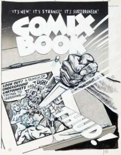 Peter Poplaski - Comix Book #1 Cover Original Art (Marvel, 1974). (Total: 2 Original Art)