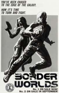 Don Simpson - Border Worlds House Ad/Retailer Poster Illustration Original Art (Kitchen Sink Press, 1986).