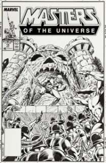 Tom Morgan and Tom Palmer - Masters of the Universe #14 Unpublished Cover Illustration Original Art (Marvel, c. 1986).