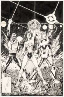 George Pérez Wonder Woman #25 Cover Original Art (DC, 1988).