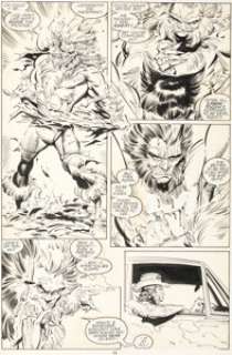 Marc Silvestri and Dan Green Uncanny X-Men #251 Story Page 9 Original Art (Marvel, 1989).