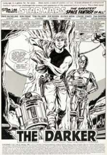Ron Frenz and Tom Palmer Star Wars #67 Splash Page 1 Original Art (Marvel, 1983). | Heritage