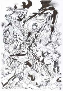 Bryan Hitch Carnage #1 Variant Cover Original Art (Marvel, 2022).