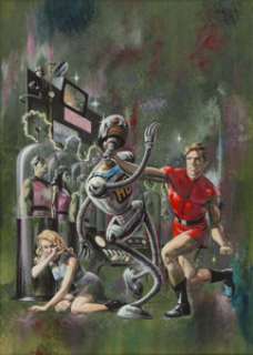 George Wilson Magnus, Robot Fighter #1 Cover Painting Original Art (Gold Key, 1963).