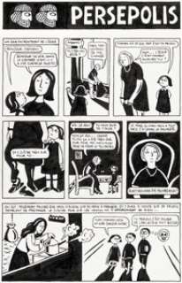 Marjane Satrapi Persepolis Story Page 24 Original Art (L‘Association, 2003).