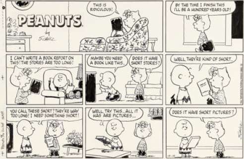 Charles Schulz Peanuts Sunday Comic Strip Original Art dated 10-16-88 (United Feature Syndicate, 1988). | Heritage