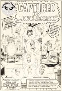 Steve Ditko The Amazing Spider-Man #25 Splash Page 1 Original Art (Marvel, 1965).