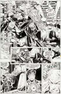 Chris Bachalo and Dan Panosian X-Men Unlimited #1 Storm, Cyclops, and Xavier Story Page 26 Original Art (Marvel, 1993).