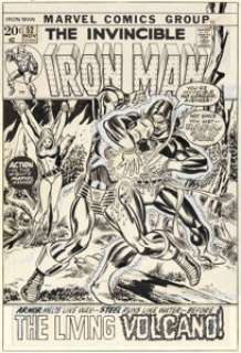Gil Kane and Frank Giacoia Iron Man #52 Cover Original Art (Marvel, 1972). | Heritage