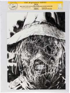 Jim Lee - Scarecrow Illustration Original Art - CGC Signature Series (2020). | Heritage