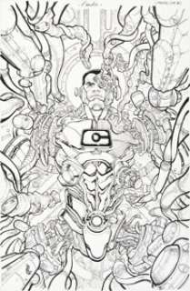 Carlos D‘Anda Cyborg #1 Cover Original Art (DC, 2016).