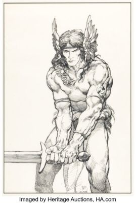 Barry Windsor-Smith Conan Saga #7 Cover Preliminary Original Art (Marvel, 1987). | Heritage