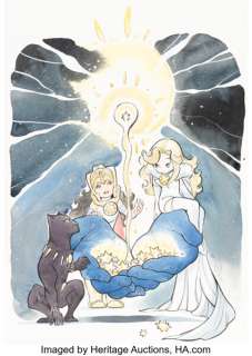 Peach Momoko A.X.E.: Eve of Judgment #1 Variant Cover Original Art (Marvel, 2022). (Total: 3 Items) | Heritage