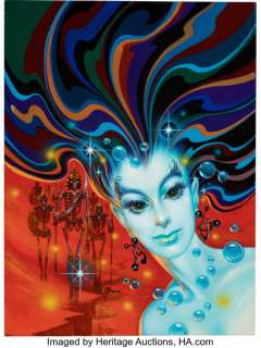 Kelly Freas The Best of Planet Stories #1 "Lorelei of the Red Mist" Cover Painting Original Art (Ballantine, 1975). (Total: 2 Items) | Heritage