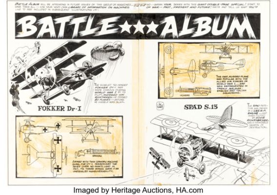 Joe Kubert Star Spangled War Stories #139 Double Page Illustration Original Art (DC, 1968). (Total: 2 Original Art) | Heritage