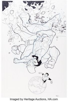 Ryan Ottley Invincible #43 Cover Original Art (Image, 2007). | Heritage