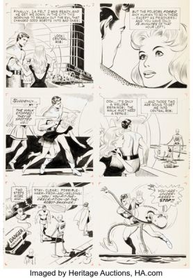 Russ Manning Magnus, Robot Fighter #1 Magnus First Appearance Issue Story Page 18 Original Art (Gold Key/Western, 1963). | Heritage