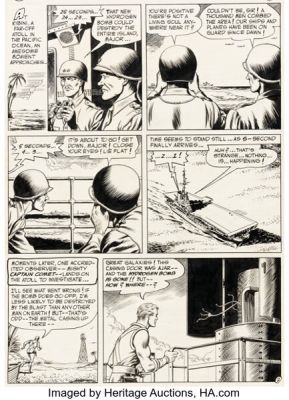 Murphy Anderson Strange Adventures #28 Captain Comet H-Bomb Story Page 2 Original Art (DC, 1953).