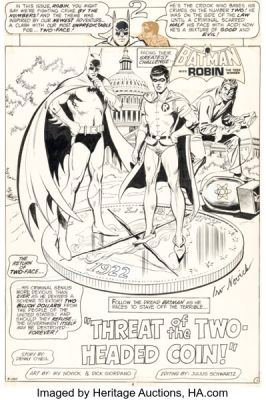 Irv Novick and Dick Giordano Batman #258 Splash Page 1 Original Art (DC, 1974). | Heritage