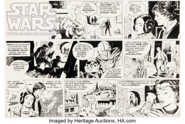 Al Williamson Star Wars Sunday Comic Strip Original Art dated 3-8-81 (LA Times Syndicate, 1981). | Heritage