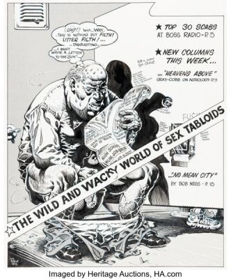 Rand Holmes Georgia Straight V9 #380 Cover Original Art (Overstory Media Group, 1975). | Heritage