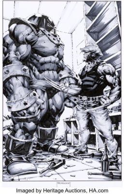 Kael Ngu Wolverine #14 Juggernaut Variant Cover Original Art (Marvel, 2021). | Heritage