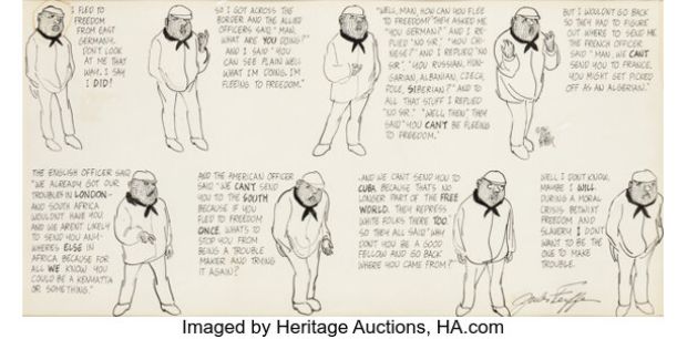 Jules Feiffer Feiffer Weekly Comic Strip Original Art (Hall Syndicate, 1961). | Heritage