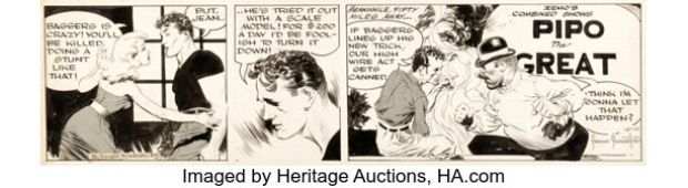 Frank Frazetta Johnny Comet Daily Comic Strip Original Art dated 12-10-52 (McNaught Syndicate, 1952). | Heritage