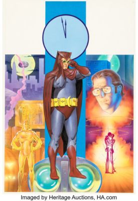 Dave Gibbons and John Higgins Watchmen (French Edition) #4 Nite Owl Cover Painting Original Art (DC/Zenda, 1987). | Heritage