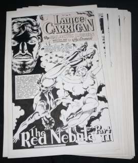 Jay Disbrow - lance carrigan of the galactic legion ‘the red nebula part ii‘ complete 20 page story - la - done in the 1940s style - 1984