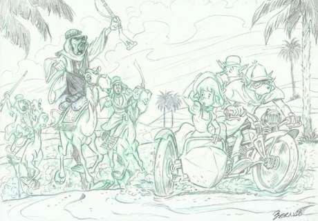 Serrat, Bernat - 1 Original drawing - Sherlock Holmes - Around the world | Catawiki