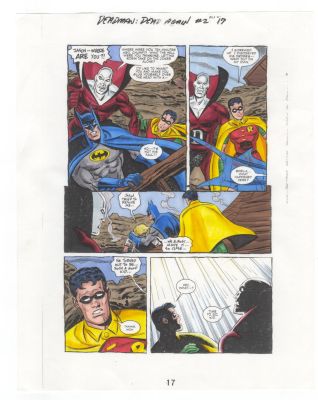 Deadman: Dead Again #2 Pg 17 Original Comic Production Art Color Guide Batman | Neat Stuff Vault