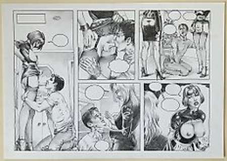 Xavier Duvet - TransFrancisco tome 1 - Planche originale de bande dessinėe de Xavier Duvet - Exemplaire unique - (1999)