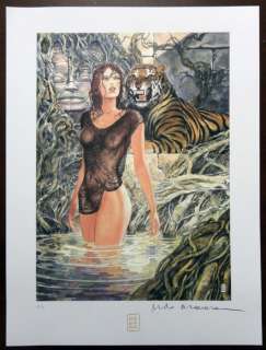Milo Manara - "Girls on Cover Tiger" Original and full signed - P.A. - First edition - (2019) | Catawiki